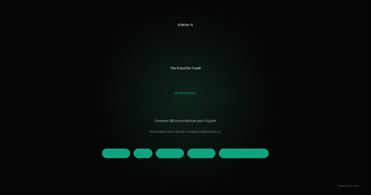 Stellar AI — Generate & Debug FiveM and Roblox Scripts